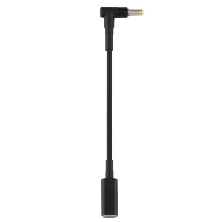 PD 100W 18.5-20V 4.8 x 1.7mm Elbow to USB-C / Type-C Adapter Nylon Braid Cable - Image 4