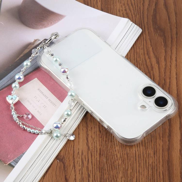 Pearl Heart Bow Phone Charm Strap(Pink) - Image 5