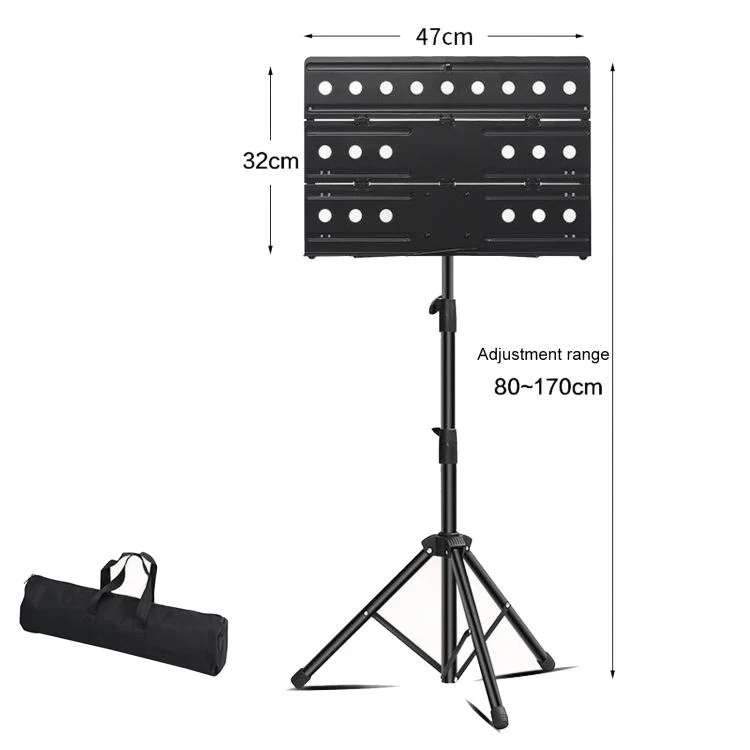 PERSEUS Portable Folding Music Stand Guitar & Violin Music Stand, Spec: 1.7m 3-Fold With Bag