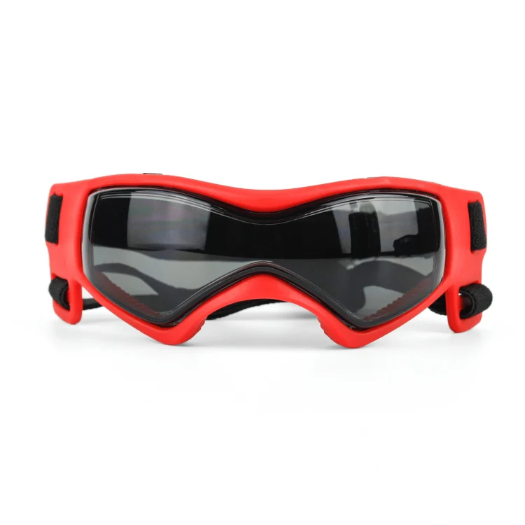 Pet Anti-UV Soft Frame Goggles Dog Sunglasses(Red) - Image 2