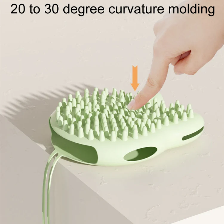 Pet Cleaning And Detangling Comb Cats And Dogs Bathing Brush, Color: Cats Ear White - Image 5