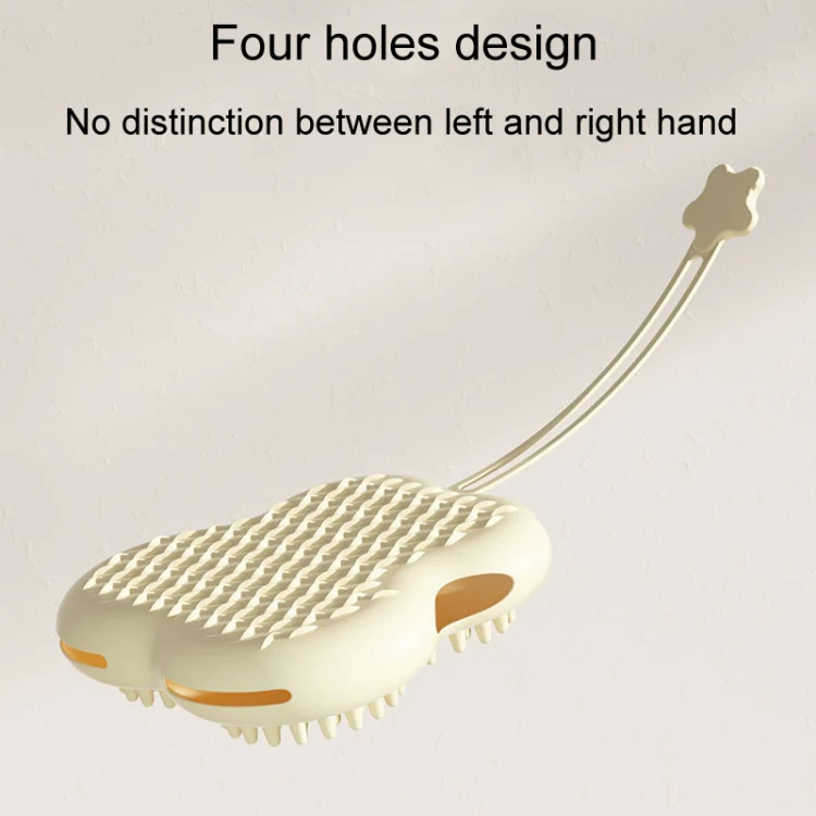Pet Cleaning And Detangling Comb Cats And Dogs Bathing Brush, Color: Cats Ear White - Image 6
