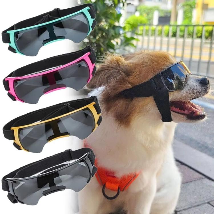 Pet Dog Sunglasses Soft Adjustable Sun Protection Pet Goggles For Small Medium Dogs(Blue) - Image 3
