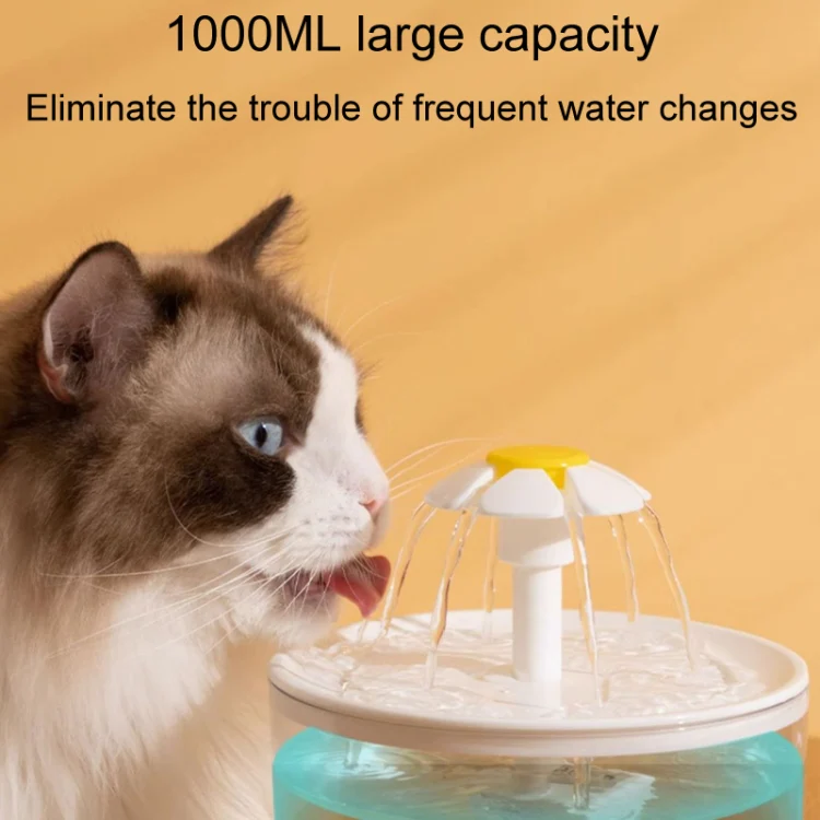Pet Flower Automatic Filter Circulation Plug-In Water Dispenser(White) - Image 7