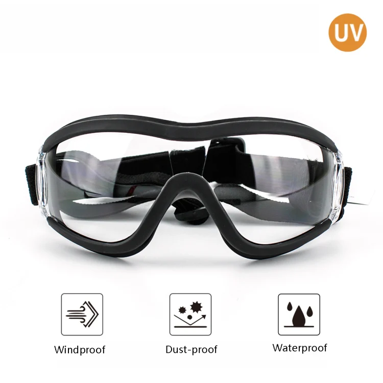 Pet Goggles Dog Transparent Glasses Waterproof Windproof Snow Goggles Dog Glasses(Transparent) - Image 5
