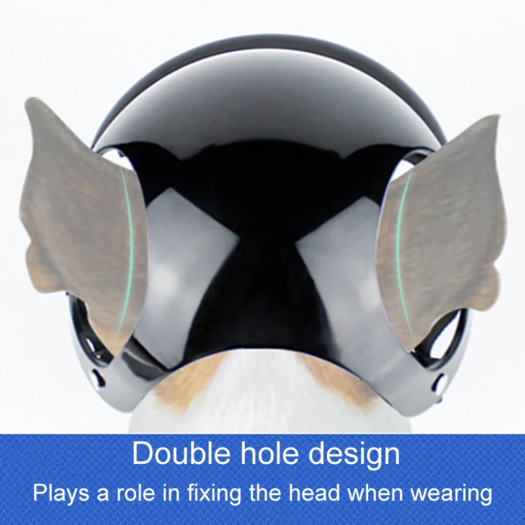 Pet Helmet Hat Dog And Cats Accessories, Size: L(Black) - Image 5