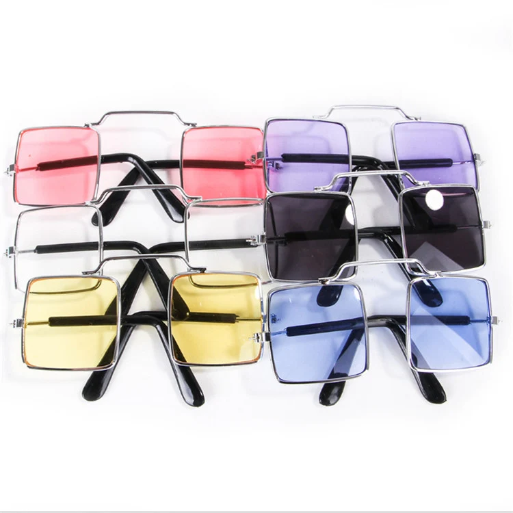 Pet Jewelry Cat Photo Funny Props Personality Glasses(Transparent Yellow) - Image 4