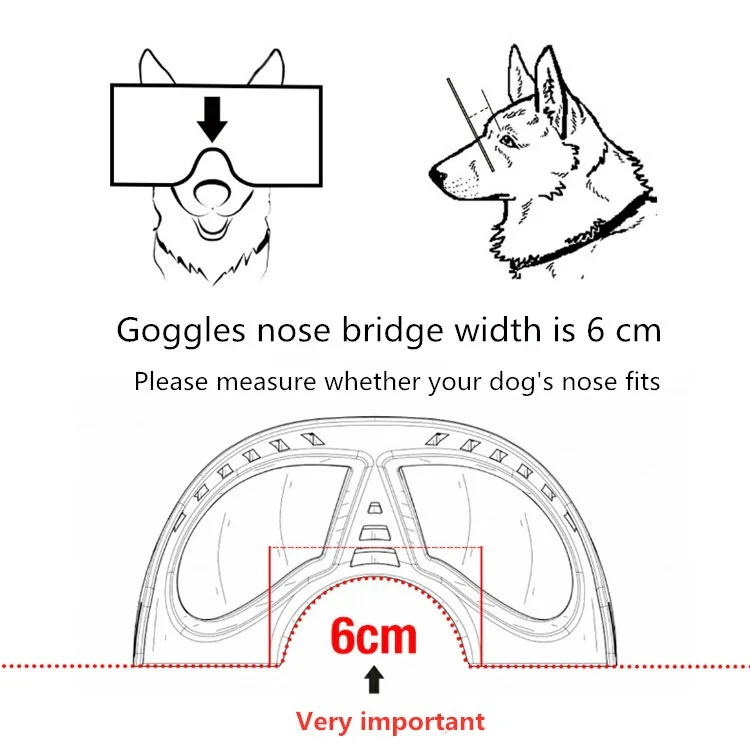 Pet Mask Glasses Waterproof And Snowproof Soft Frame Goggles Dog Supplies Sunglasses(Black) - Image 6
