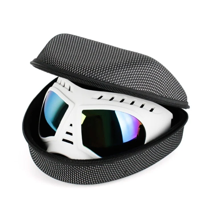 Pet Mask Glasses Waterproof And Snowproof Soft Frame Goggles Dog Supplies Sunglasses(White) - Image 3