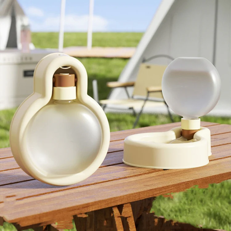 Pet Outdoor Water Cup Portable Foldable Tumbler Kettle 500ml White - Image 2