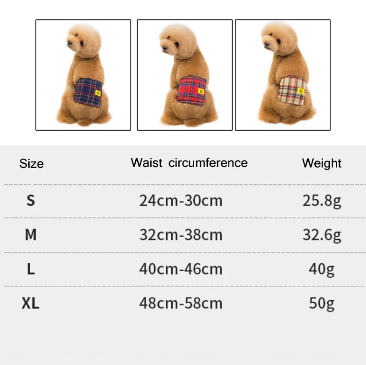 Pet Physiological Pants Male Dog Anti-Harassment Polite Belt, Size: M(Red) - Image 6
