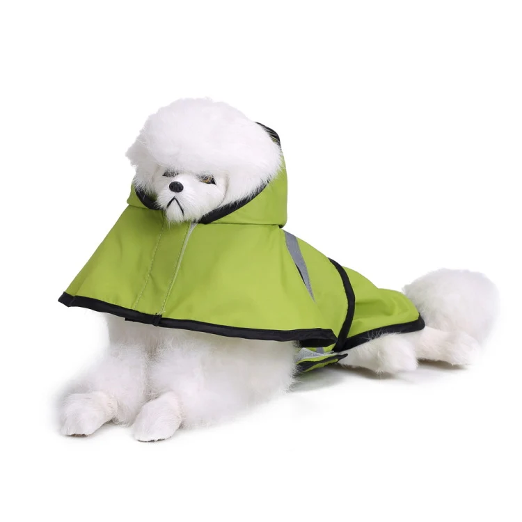 Pet Reflective Raincoat Large Dog Poncho, Size: M(Fluorescent Green) - Image 4