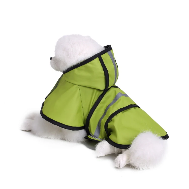 Pet Reflective Raincoat Large Dog Poncho, Size: M(Fluorescent Green) - Image 5