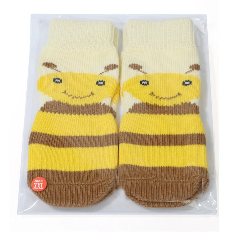 Pet Socks Cotton Anti-Scratch Breathable Foot Cover, Size: 2XL(Brown) - Image 5