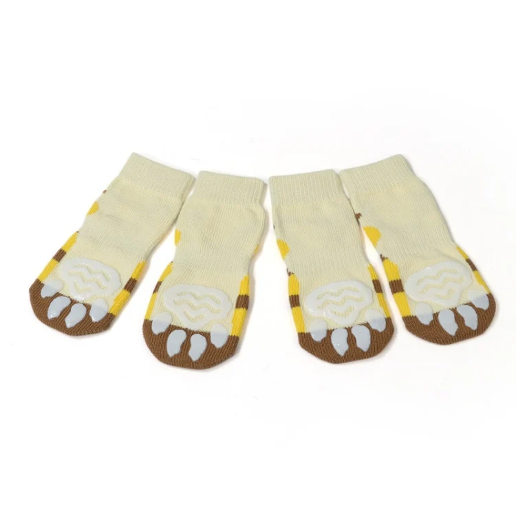 Pet Socks Cotton Anti-Scratch Breathable Foot Cover, Size: 3XL(Yellow Bee) - Image 2