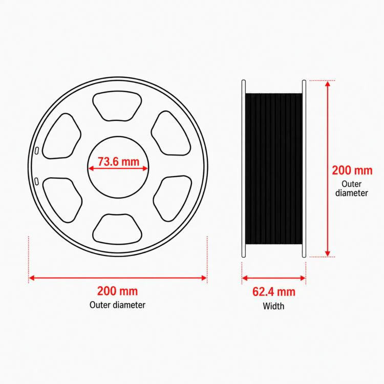 PETG 3D Printer Filament 1.75mm 1kg Spool High Toughness Wear Resistant 3D Printing Material(Blue) - Image 7