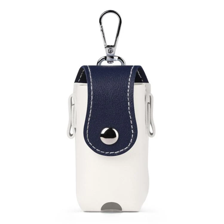 PGM QJ008 Unisex Portable Magnetic Closure Golf Ball Storage Belt Pouch(White Blue)