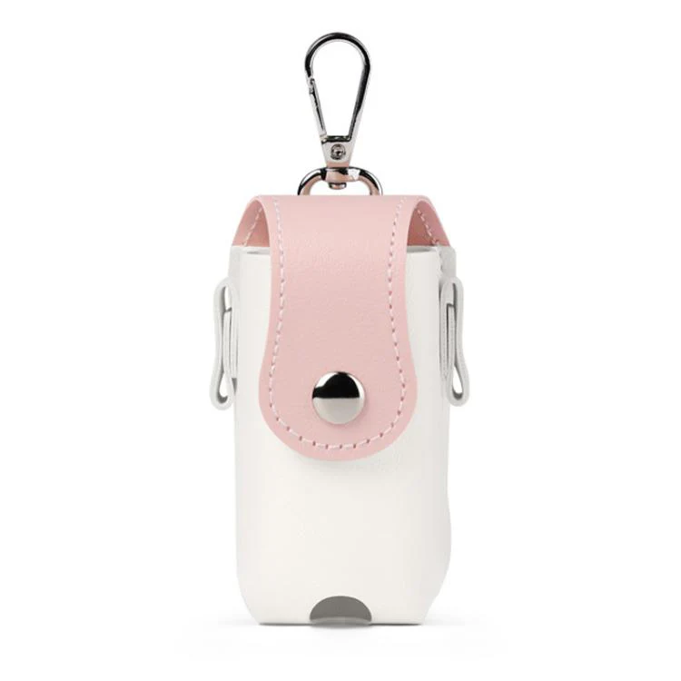 PGM QJ008 Unisex Portable Magnetic Closure Golf Ball Storage Belt Pouch(White Pink)