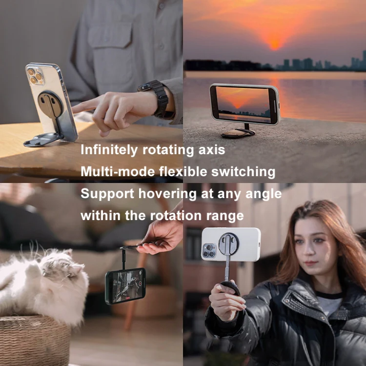 PGYTECH P-PG-017 MagFlex Cell Phone Photo Mount Magsafe Magnetic Selfie Stick(Fog Gray) - Image 10