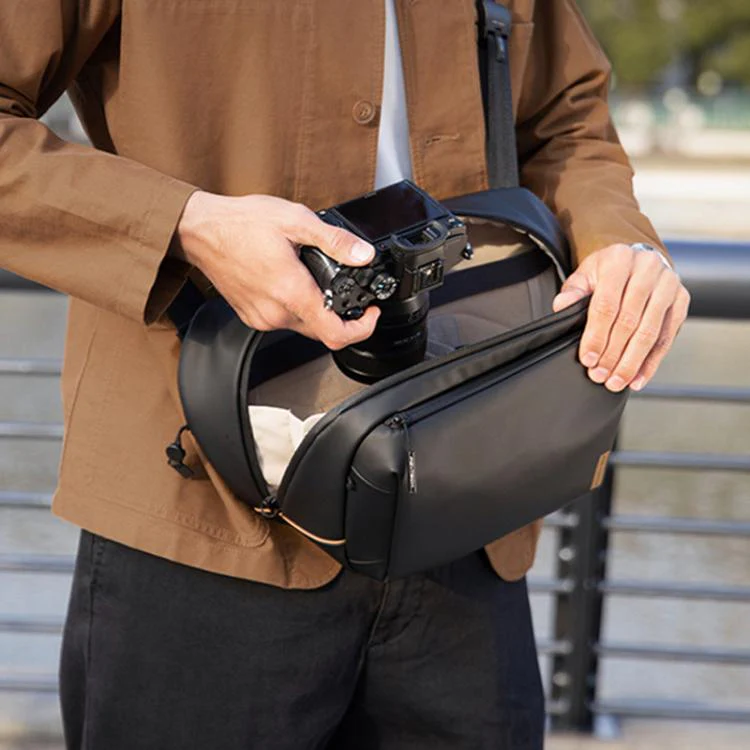 PGYTECH Waterproof Shoulder Bag Travel Storage Chest Bag, Size: 6L(Black) - Image 11