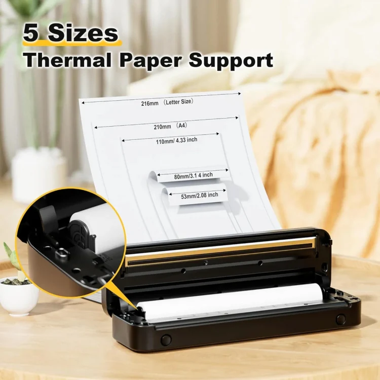 Phomemo M832 300dpi Wireless Thermal Portable Printer, Size: A4 Version(White) - Image 3
