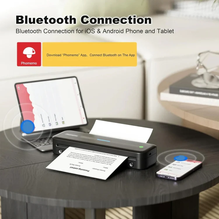 Phomemo M832 300dpi Wireless Thermal Portable Printer, Size: Letter Version(Black) - Image 6