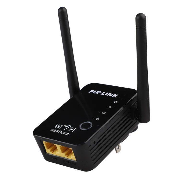 PIX-LINK 2.4G 300Mbps WiFi Signal Amplifier Wireless Router Dual Antenna Repeater(AU Plug) - Image 2