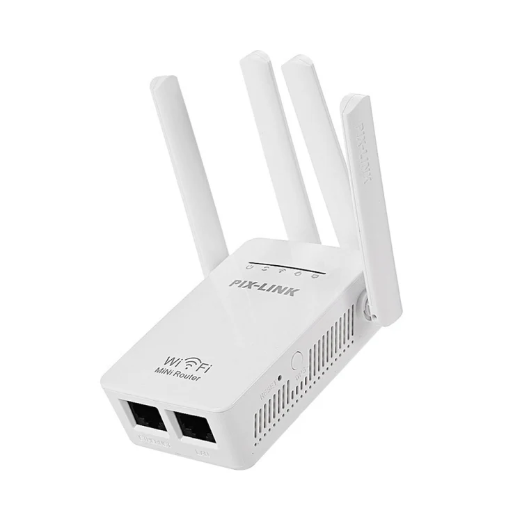 PIX-LINK LV-WR09 300Mbps WiFi Range Extender Repeater Mini Router(US Pulg) - Image 2