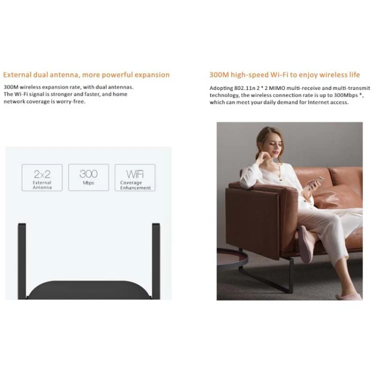 PIX-LINK WR22 300Mbps Wifi Wireless Signal Amplification Enhancement Extender, Plug Type:EU Plug(White) - Image 8