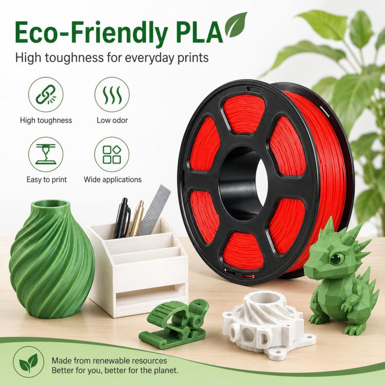 PLA 3D Printer Filament 1.75mm 1kg Spool Tangle-Free Eco-Friendly 3D Printing Material, Color: Cyan - Image 3