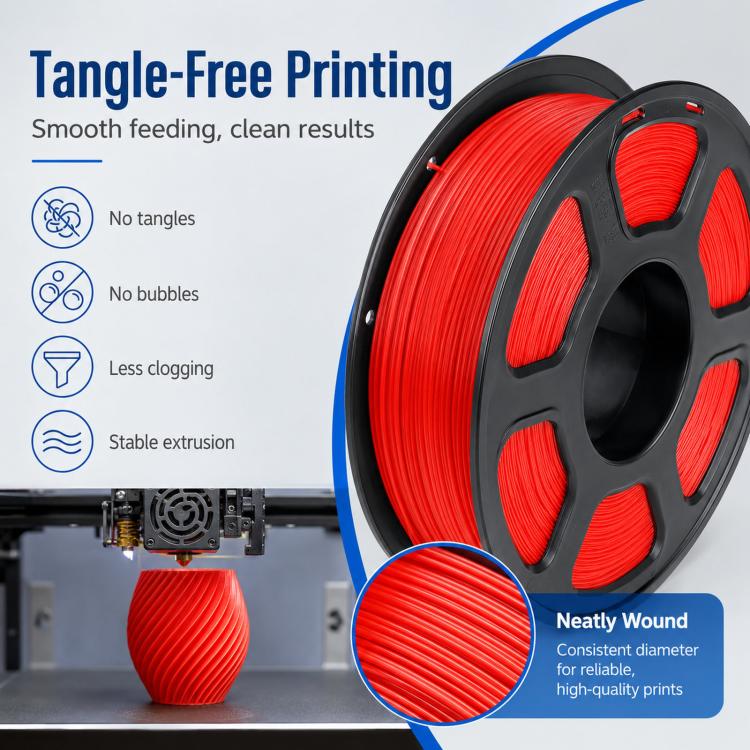PLA 3D Printer Filament 1.75mm 1kg Spool Tangle-Free Eco-Friendly 3D Printing Material, Color: Skin Color - Image 4