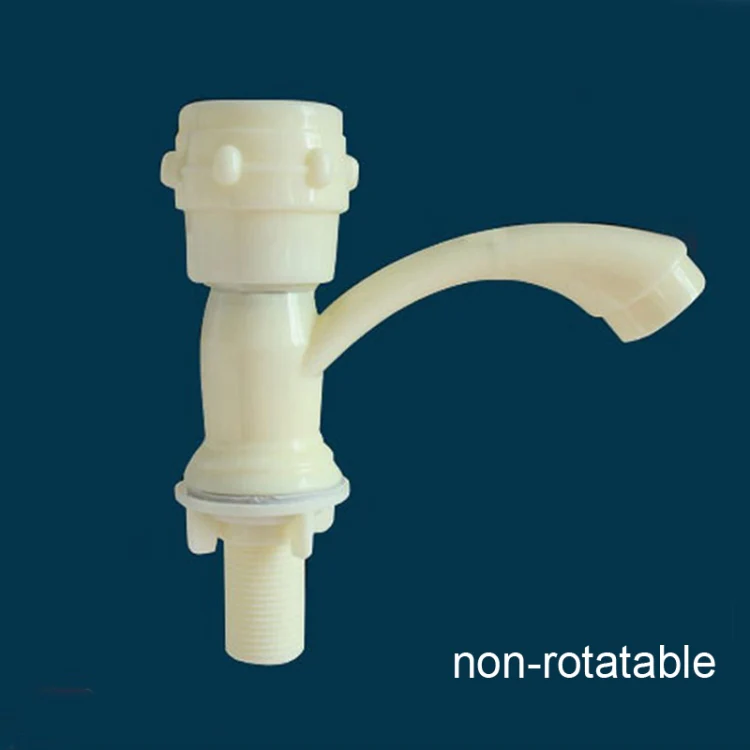 Plastic Kitchen Single Cold Sink Faucet Vertical Faucet, Specification: Hand Wheel - Image 2
