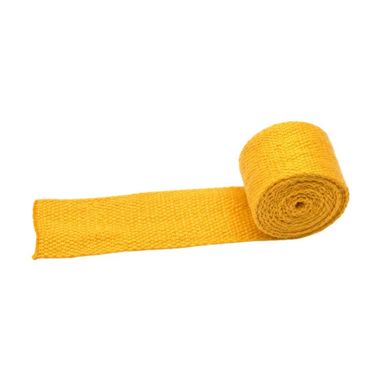 Polyester-Cotton Colorful Canvas Woven Band 50m, Width:3.8cm(Golden Yellow)