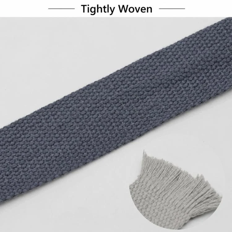 Polyester-Cotton Colorful Canvas Woven Band  50m, Width:3.8cm(Khaki) - Image 4