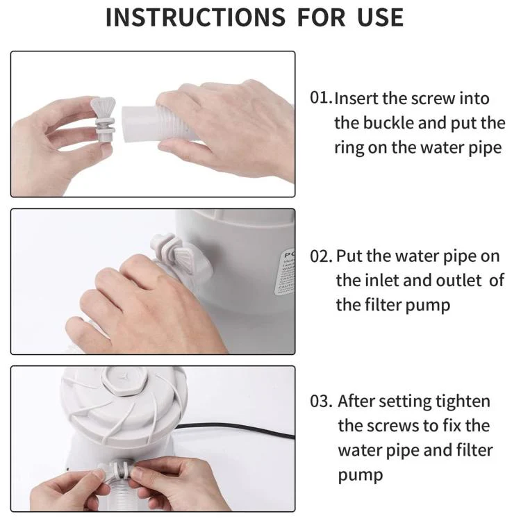 Pool Impurity Filter Pump Suitable For In-Ground Swimming Pools, Specification: 530gal EU Plug - Image 5