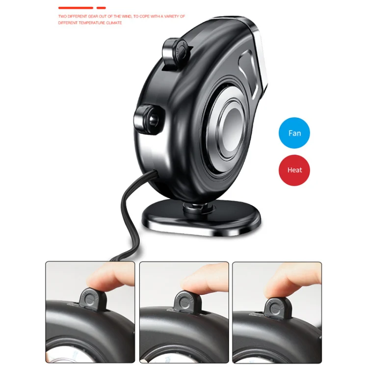 Portable Car Dashboard Electric Heater Winter Defroster, Voltage:12V(White) - Image 4