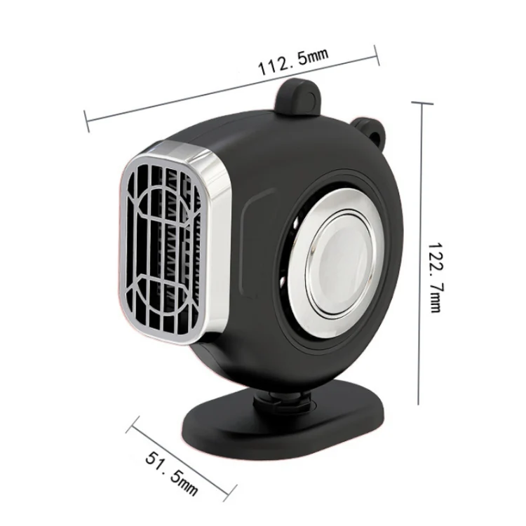 Portable Car Dashboard Electric Heater Winter Defroster, Voltage:24V(Black) - Image 2