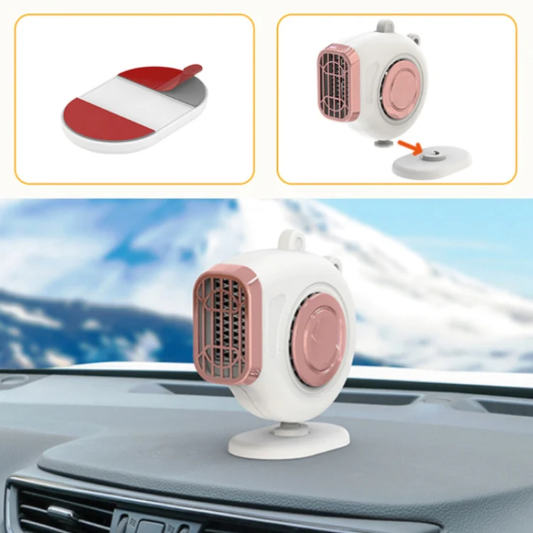 Portable Car Dashboard Electric Heater Winter Defroster, Voltage:24V(Black) - Image 6