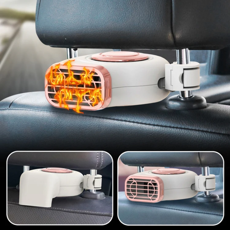 Portable Car Dashboard + Seat Hanging Electric Heater Winter Defroster, Voltage:12V(Black) - Image 5