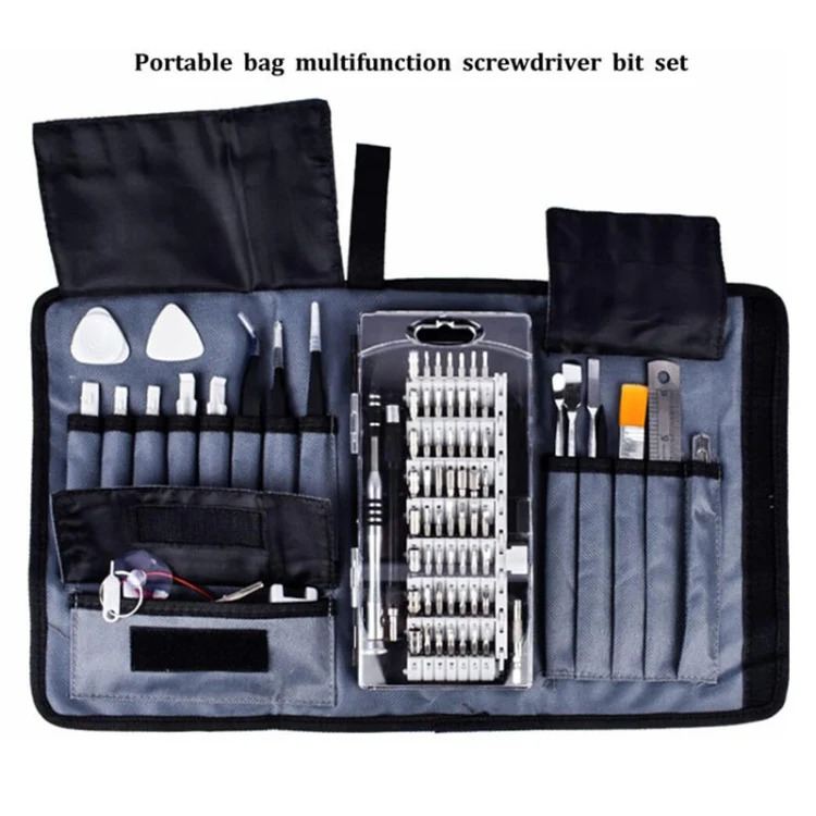 Portable Cloth Bag Mobile Phone Disassembly Maintenance Tool Multi-function Combination Tool Screwdriver Set(Black) - Image 11
