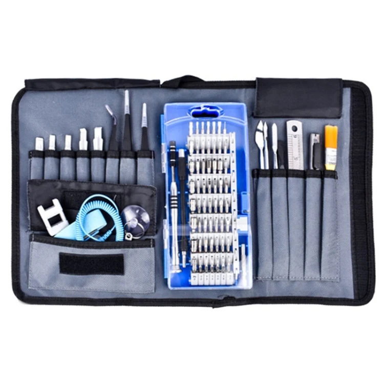 Portable Cloth Bag Mobile Phone Disassembly Maintenance Tool Multi-function Combination Tool Screwdriver Set(Blue) - Image 2