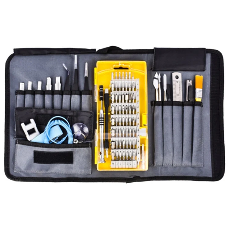 Portable Cloth Bag Mobile Phone Disassembly Maintenance Tool Multi-function Combination Tool Screwdriver Set(Yellow) - Image 2
