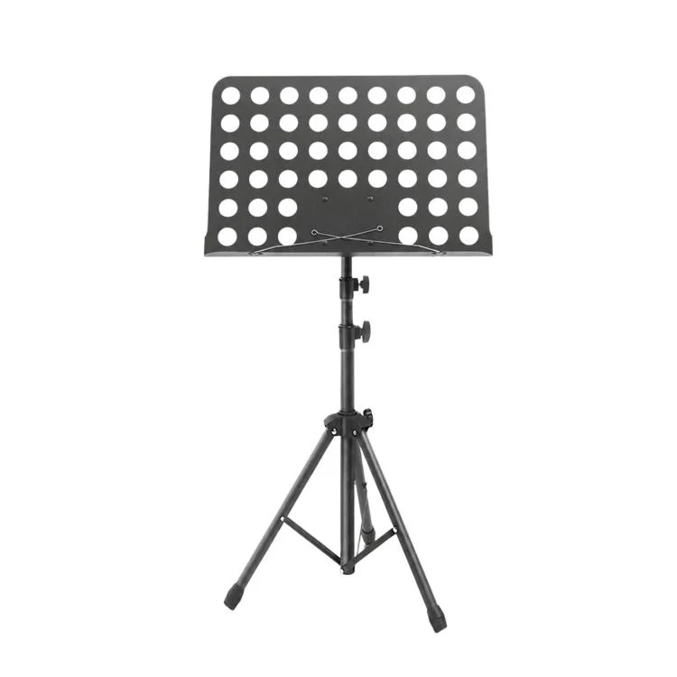 Portable Foldable Universal Music Stand Height Adjustable Sheet Music Rack For Rehearsal & Performance, Size: Stand + Folder + Storage Bag(White) - Image 2