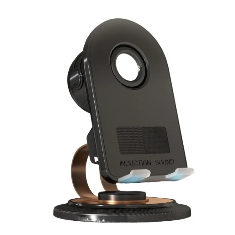 Portable Induction Bluetooth Speaker Rotating Mobile Phone Tablet Stand, Spec: Bass Diaphragm