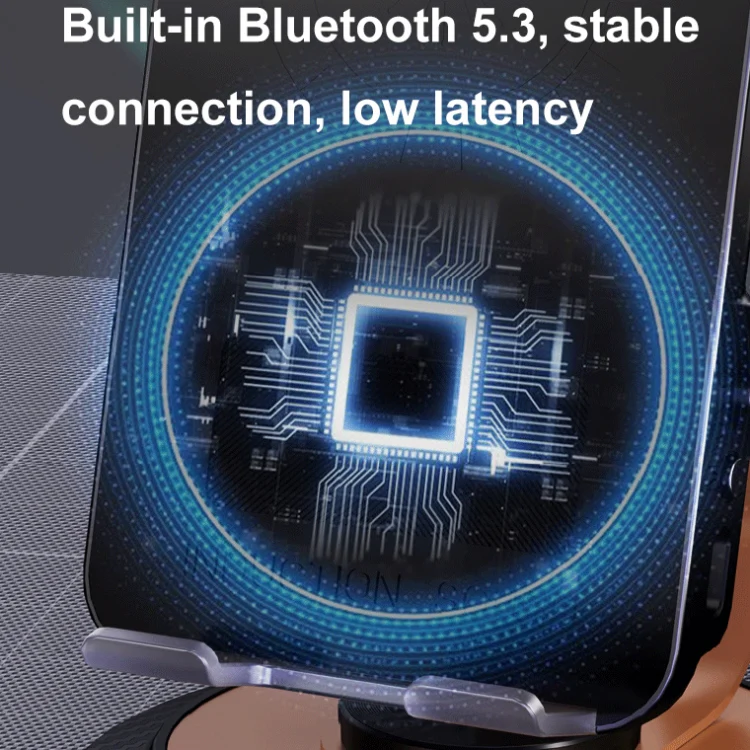 Portable Induction Bluetooth Speaker Rotating Mobile Phone Tablet Stand, Spec: Wireless Charging - Image 6