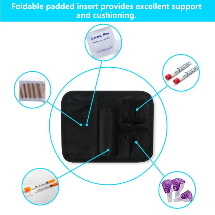 Portable Insulin Cooler Travel Package Insulin Care Bag(Grey) - Image 5