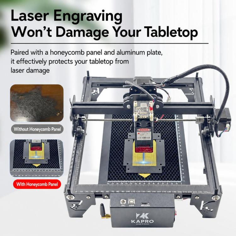 Portable Leaf Laser Engraver Mini Marking Machine For Photo Stainless Steel & Wood UK Plug(5W) - Image 4