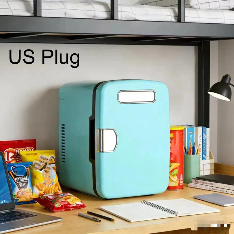 Portable Mini Car Fridge Cooling Box For Dorm Cosmetics & Beverages US Plug