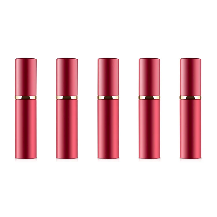 Portable Mini Refillable Glass Perfume Fine Mist Atomizers with Metallic Exterior, 5ml (Red) - Image 2