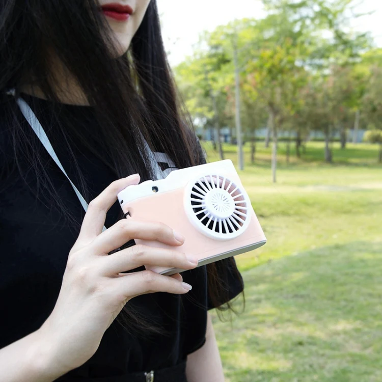 Portable Mini Usb Charging Camera Fan Hanging Neck Small Fan(Gray) - Image 5